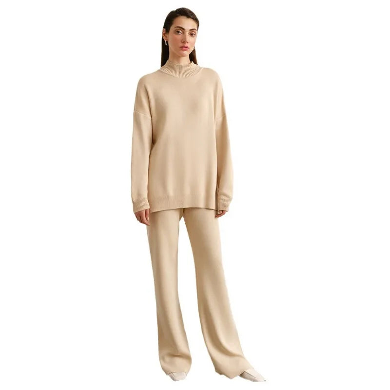 Women's Oversized Knitted Two-Piece Lounge Set