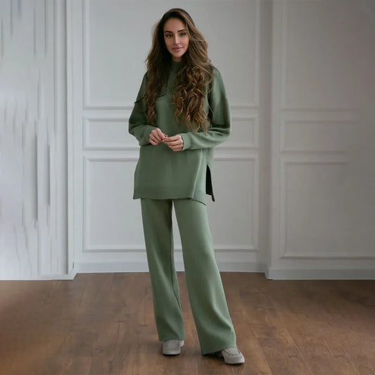 Women's Oversized Knitted Two-Piece Lounge Set