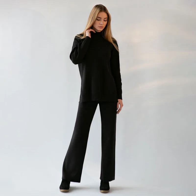 Women's Oversized Knitted Two-Piece Lounge Set
