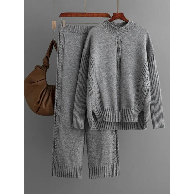 Cozy Elegance Knit Two-Piece Set