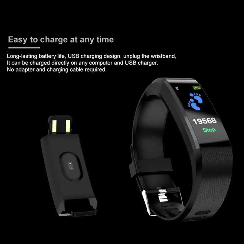 Waterproof Smart Watch - Blood Pressure Monitor, Heart Rate Monitor, Sleep Monitor