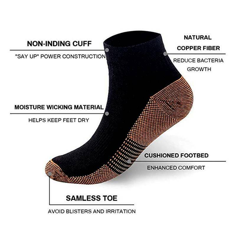 Copper Compression Ankle Socks (1-Pack)