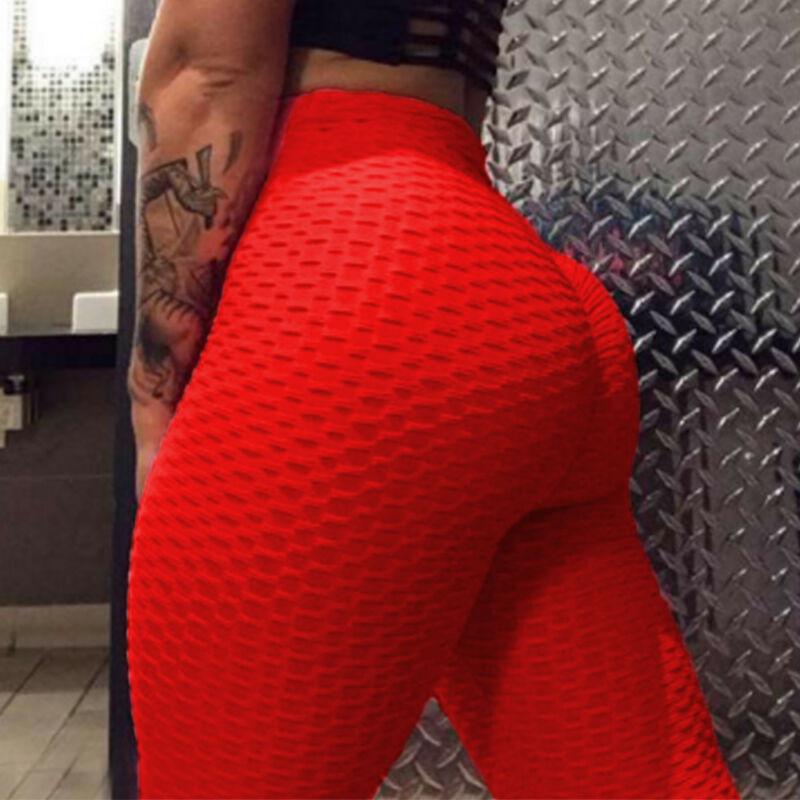 red compression leggings