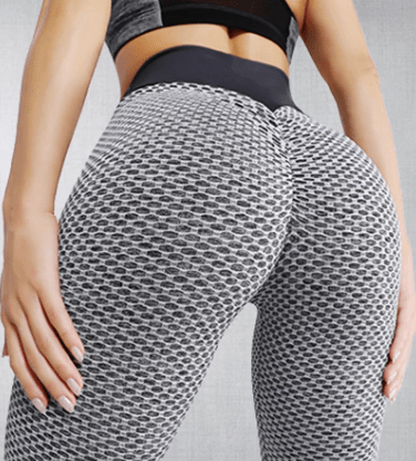 Buy TIK Tok Leggings for Women Booty Lift High Waist Anti Cellulite Texture  Butt Ruched Workout Gym Yoga Pants, #2 Gray, Medium at