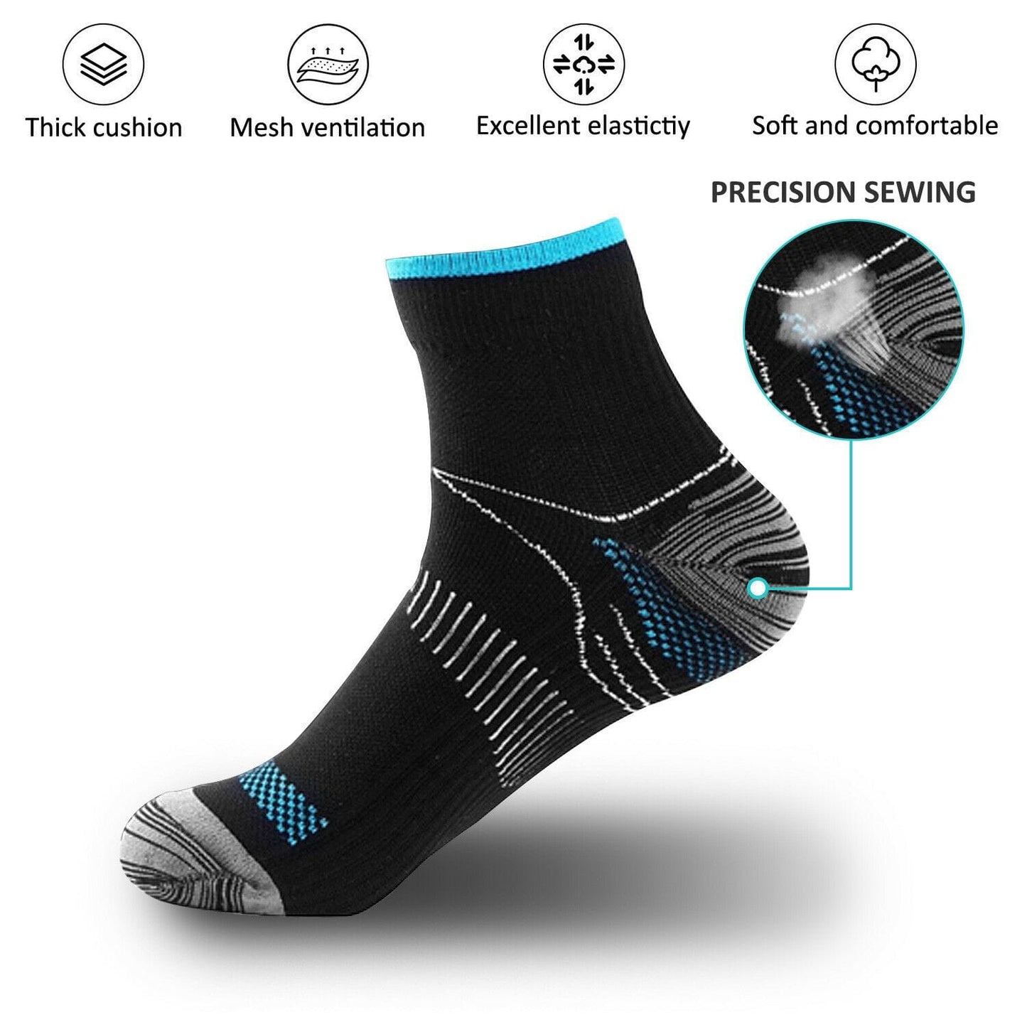 Compression Ankle Socks - 15-20 mmHg (1-Pack)