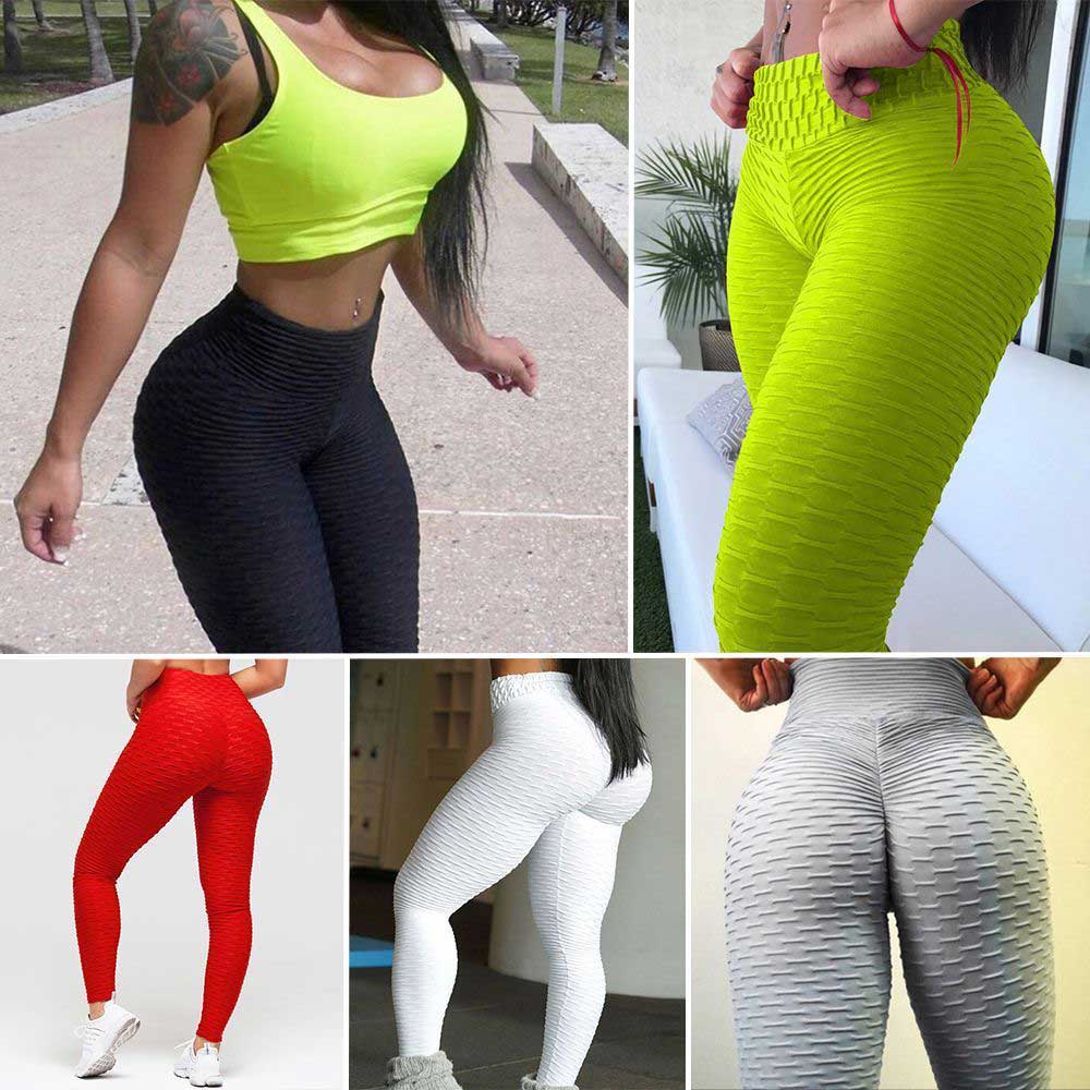 Anti Cellulite High Waisted Textured Compression Leggings