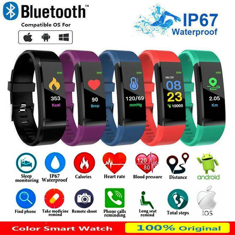 Waterproof Smart Watch - Blood Pressure Monitor, Heart Rate Monitor, Sleep Monitor
